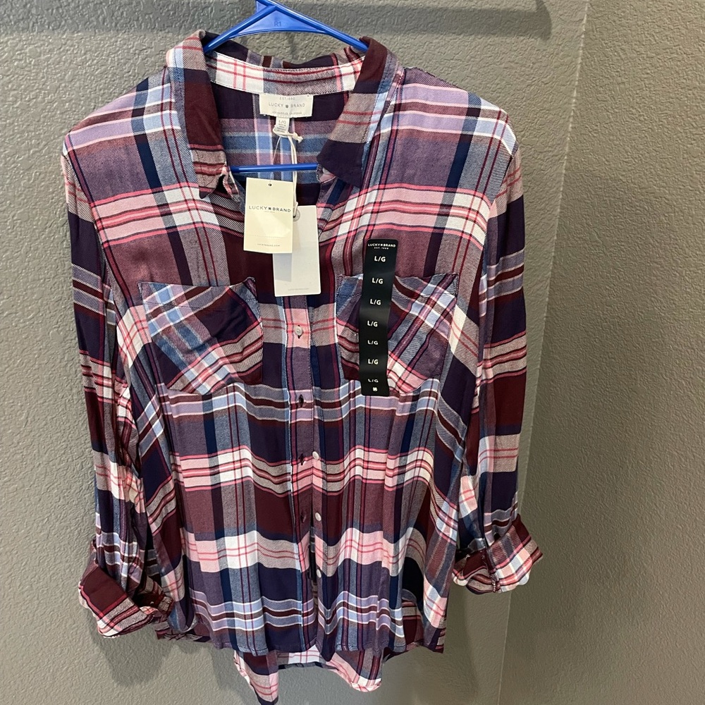 COPY - Lucky Brand Women’s Flannel Top size L